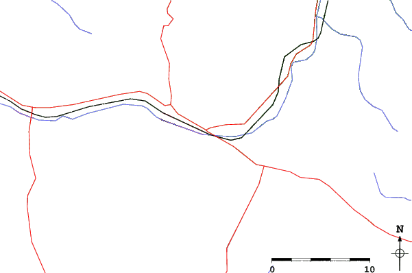 Roads and rivers close to Vanadzor