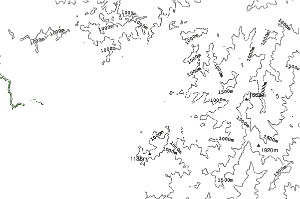 Wolf Laurel neighbourhood contours
