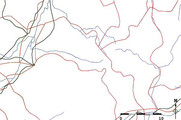 Roads and rivers close to Yamada Bokujo