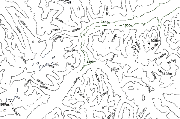 Zernez neighbourhood contours